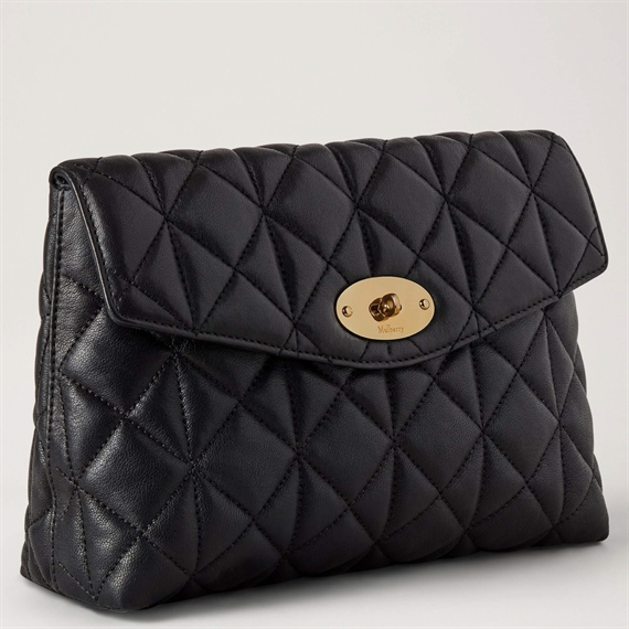 Mulberry Large Darley Cosmetic Pouch Black Quilted NappaMulberry Large Darley Cosmetic Pouch Black Quilted Nappa